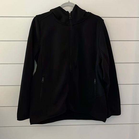 Andrew Marc Hood Fleece Jacket - Picture 1 of 6